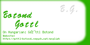 botond gottl business card